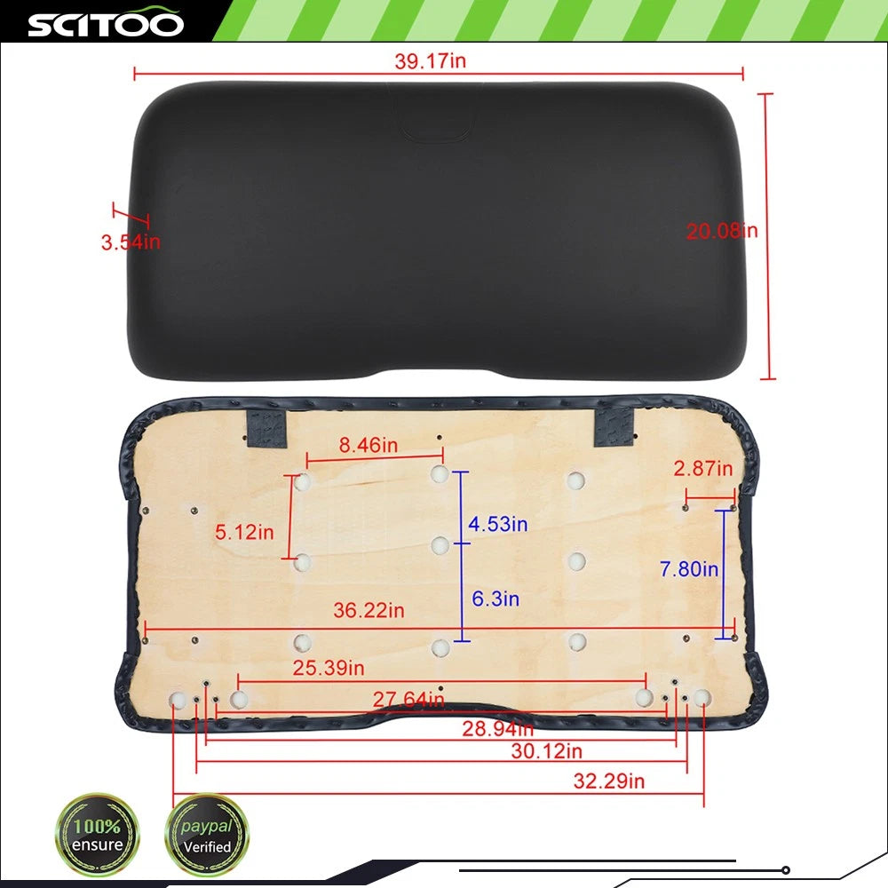 Front Seat Cushion for E-Z-GO RXV Golf Cart (2008–Current)