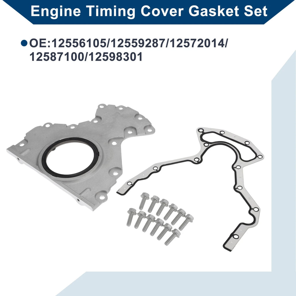 Engine Timing Cover Gasket Set No. 12559287 for GMC Chevy 6.0 6.2 4.8 5.3 (2007–2019)