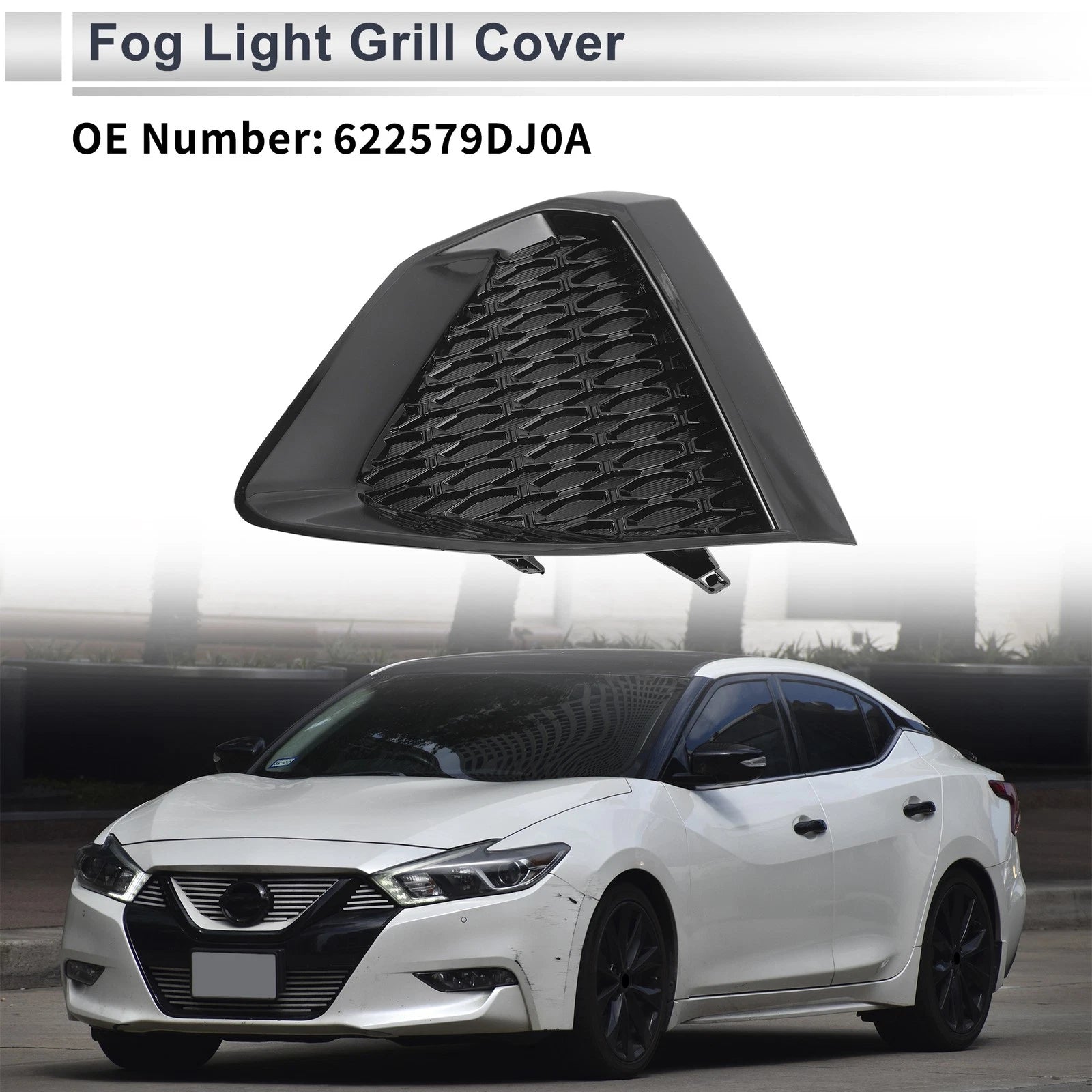 1 Pc Fog Light Grill for Nissan Maxima (2019–2022) No. 622579DJ0A