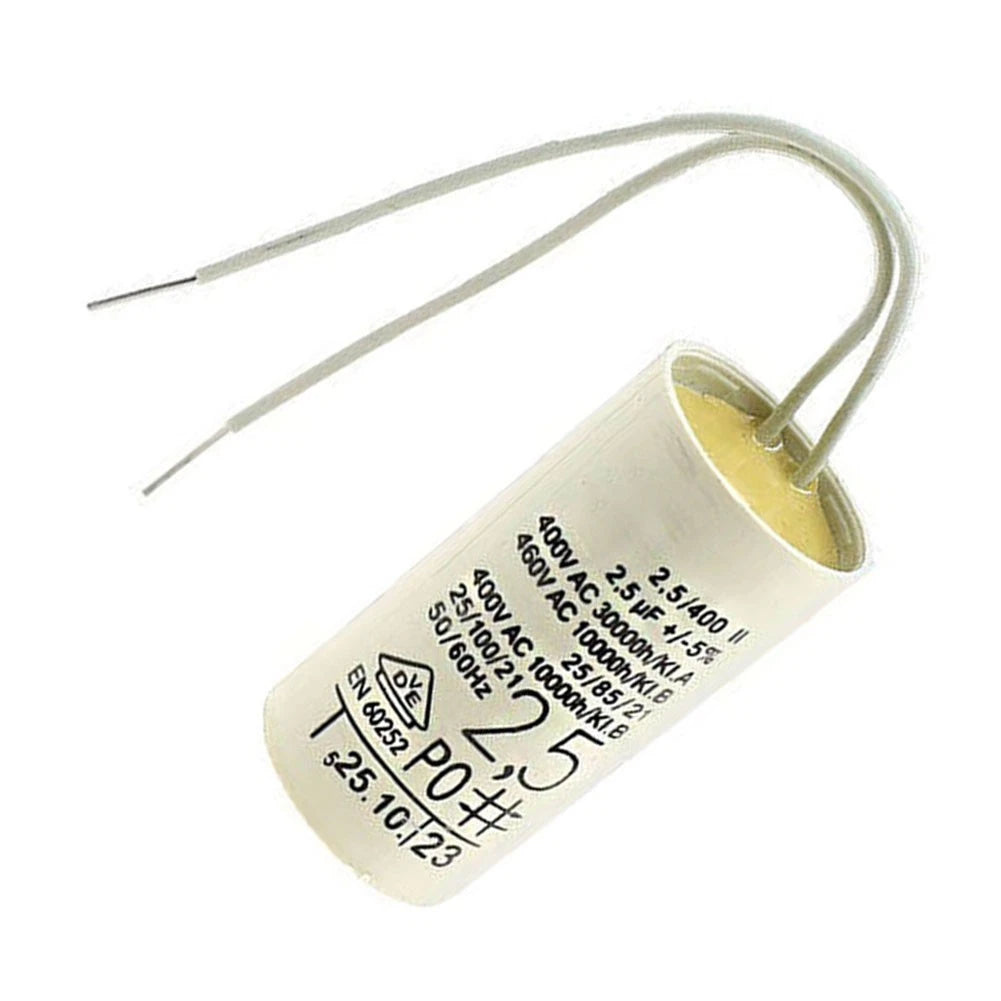 2.5uF Capacitor for Heating Pump Motors (49x24.5mm)