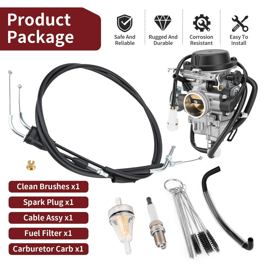 Carburetor for Suzuki DRZ400SM DRZ400S (2000–2008, 2013–2018) w/ Cable