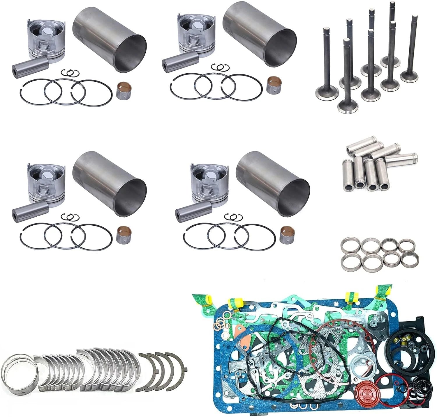 Engine Overhaul Rebuild Kit for Kubota V2607-CR-TIE4B (DOC ONLY)