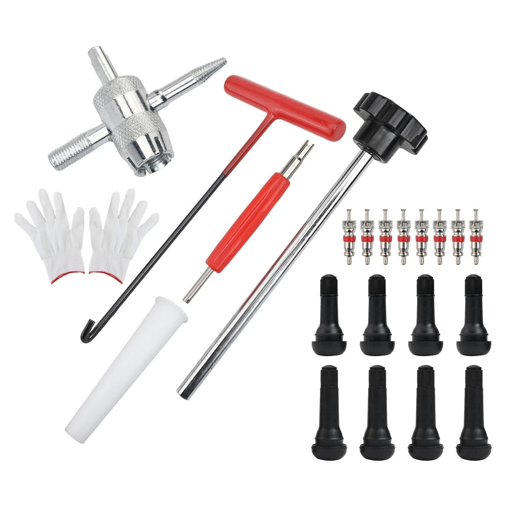 Tire Maintenance Tool Kit for Universal Use (Lightweight, Portable)