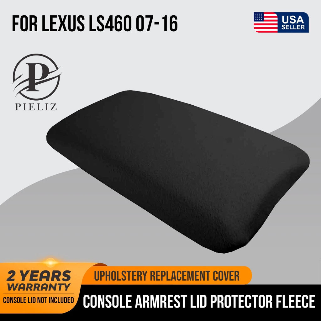 Center Console Armrest Lid Cover for Lexus LS460 (2007–2016) Black Fleece