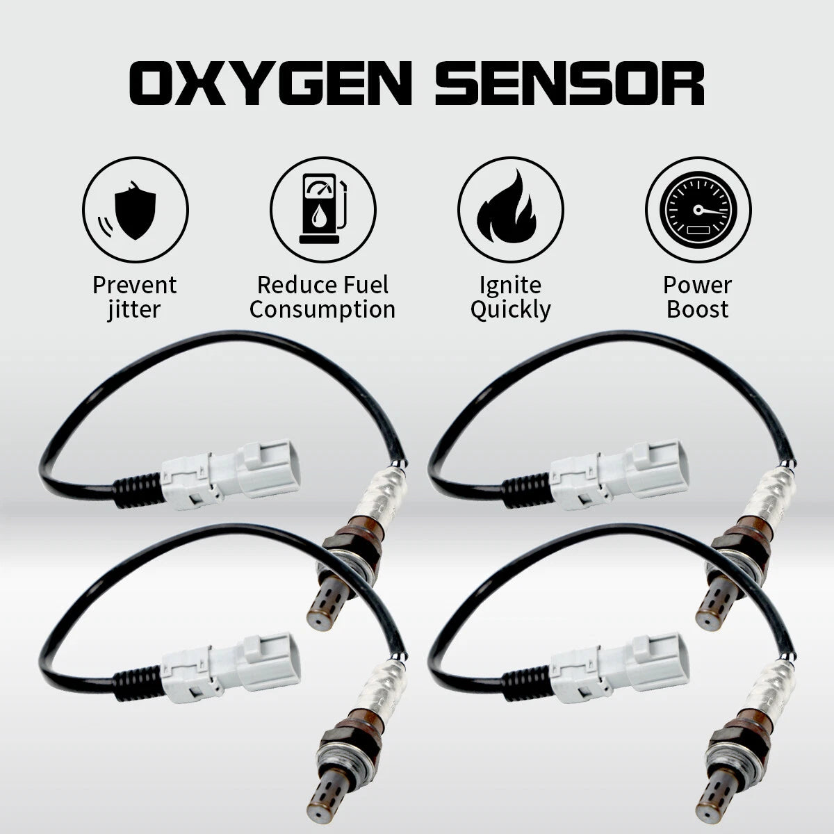 Set of 4 Oxygen O2 Sensors for Toyota Sienna (2004–2006) OEM 234-4168