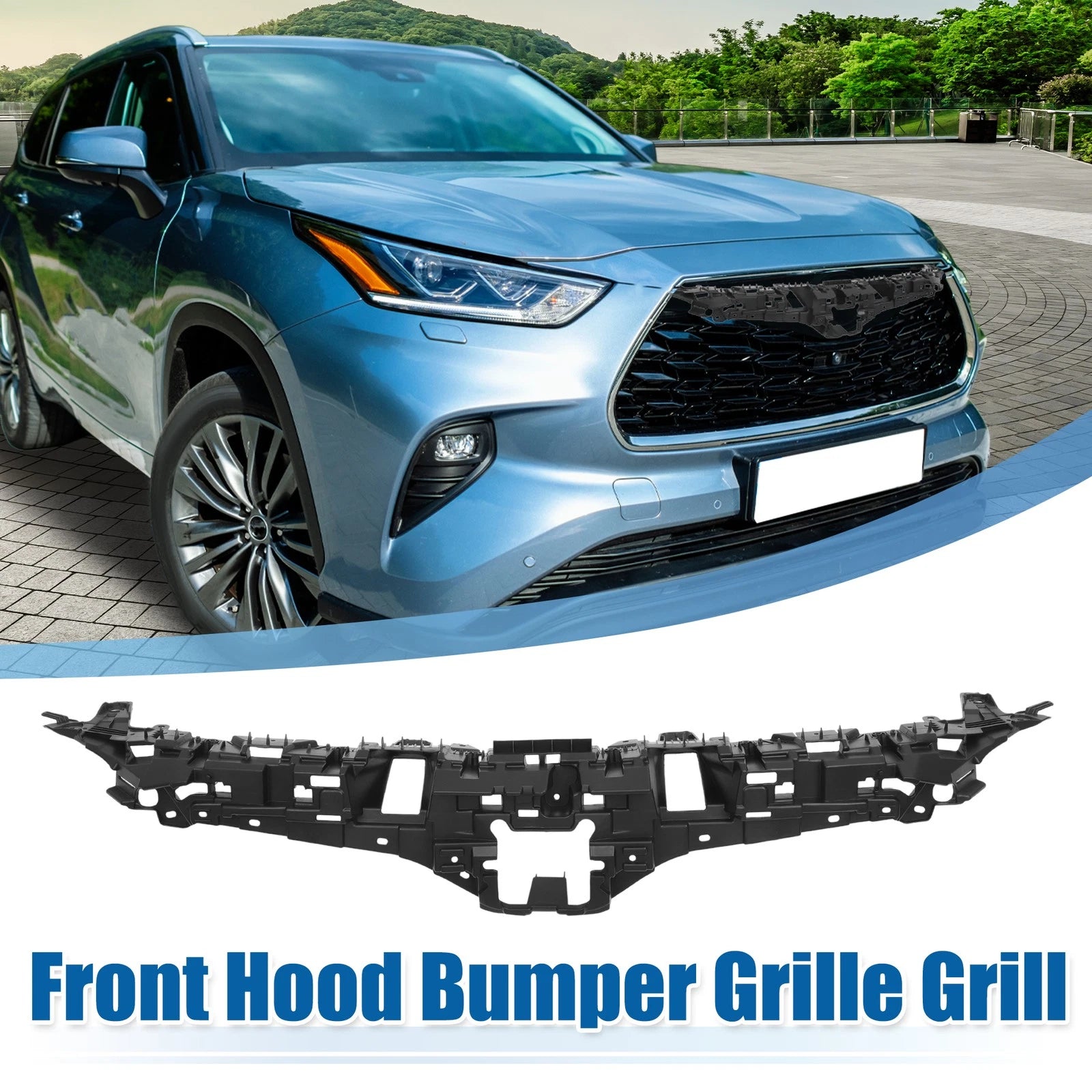 Front Hood Bumper Grille for Toyota Highlander (2020–2022) No.531150E010