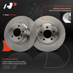 2X Front Side Disc Brake Rotors for BMW E65 745i 745Li (2002–2005)