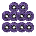 Set of 10 Strip Discs for Angle Grinders (4-1/2" x 7/8")