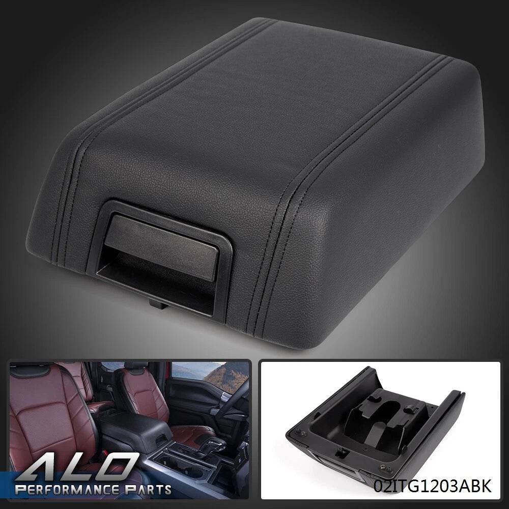 Center Console Arm Rest Lid Cover Pad for Ford F-150 (2004–2008) Black