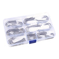 120 Long Shank Stainless Steel Fish Hooks for Sea and Freshwater Fishing