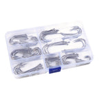 120 Long Shank Stainless Steel Fish Hooks for Sea and Freshwater Fishing