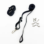 2X Adjustable Bimini Top Tie Down Webbing Straps with Snap Hooks for Boat