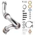 Exhaust Turbo Up-Pipe Y-Pipe for Ford 6.0L 2003-2007 Stainless Steel