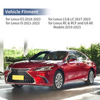 Mirror Cover Cap Replacement Set of 2 Gloss Black for Lexus ES (2018–2023)