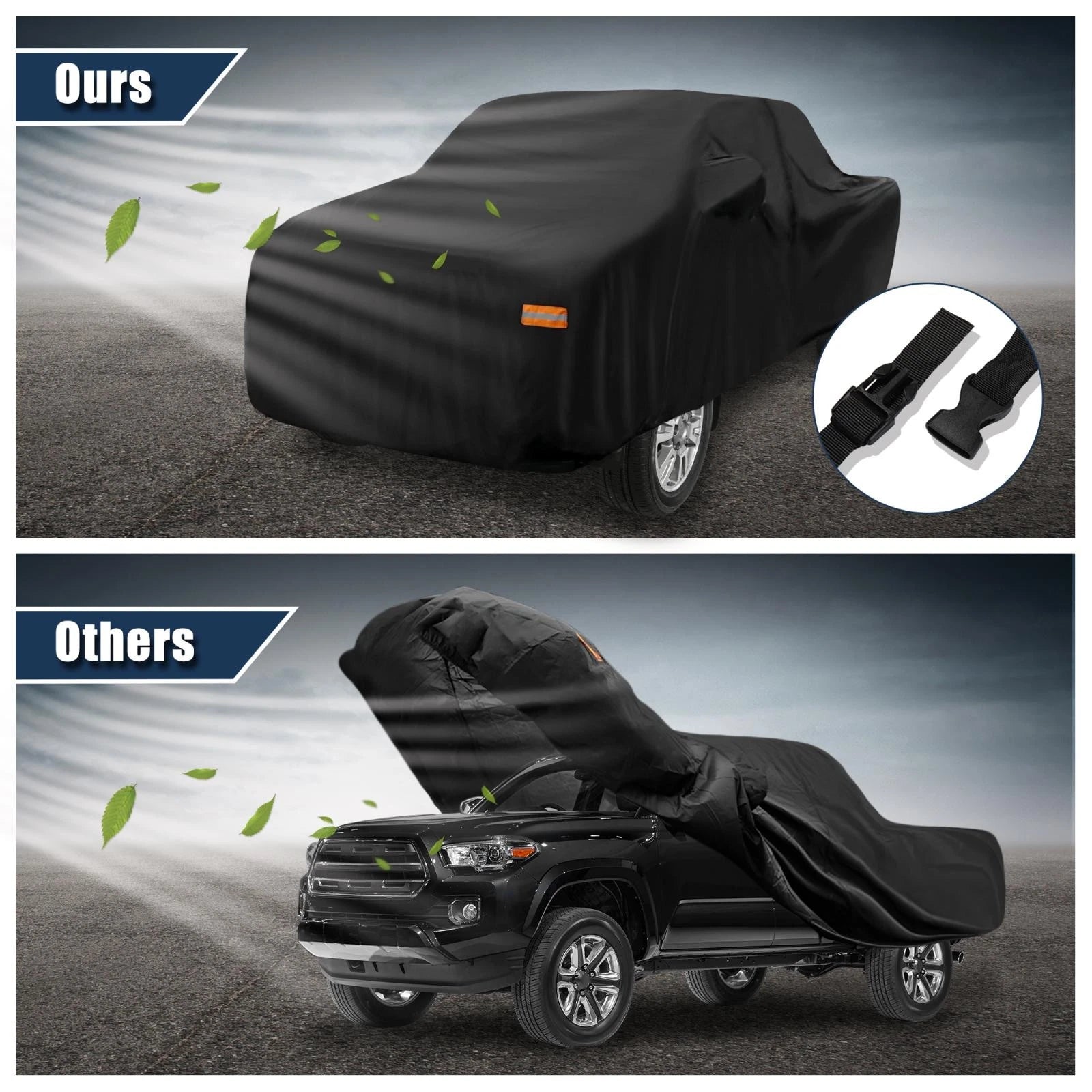Pickup Truck Cover for Toyota Tacoma Crew Cab (2005–2021) Waterproof
