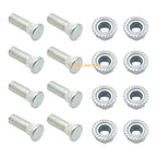 8 Pack Wheel Studs & Nuts for Polaris Scrambler 500 Ranger 500 Sportsman 500 6x6