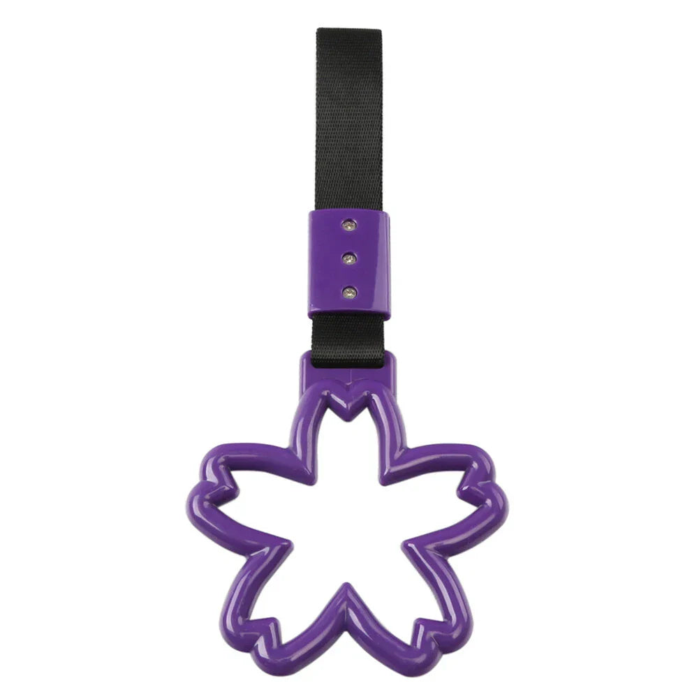Cherry Blossom Shaped Ring Handle Strap for Train Bus Charm Tools