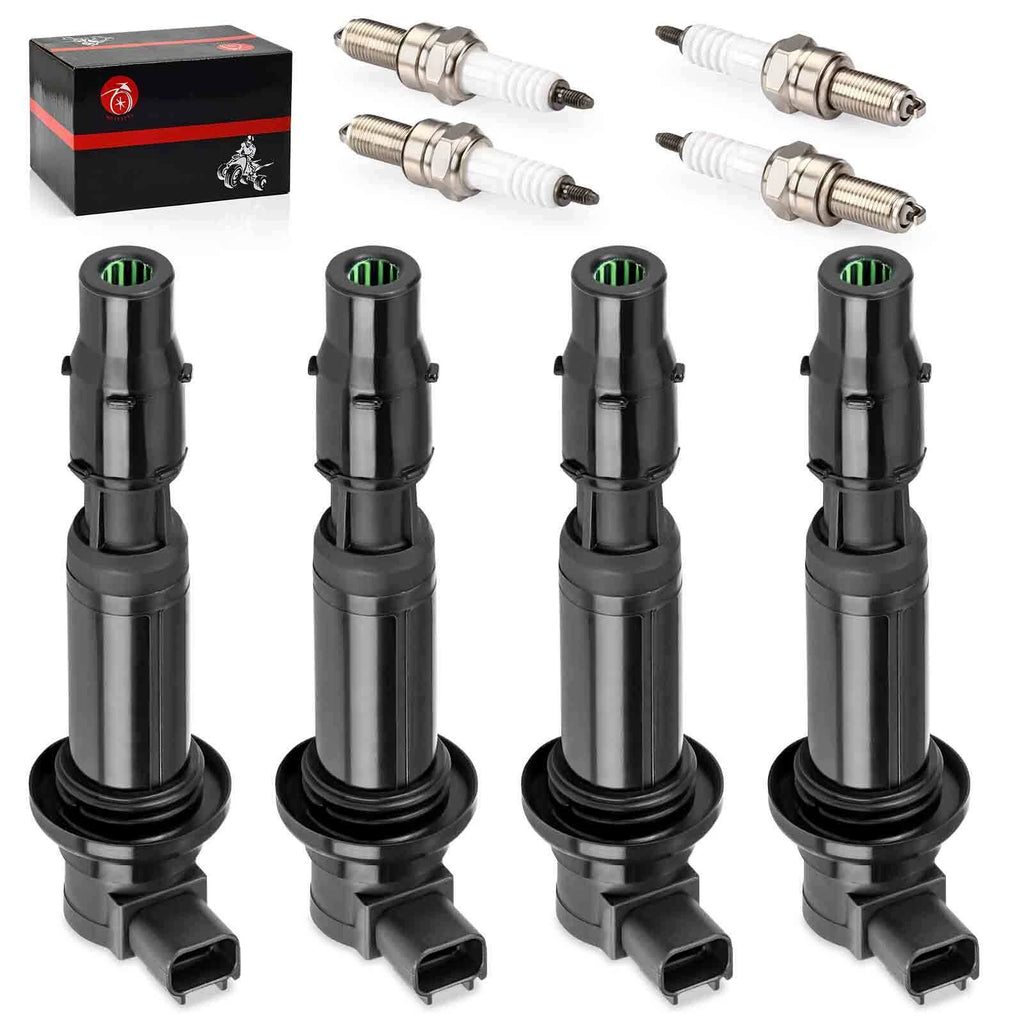 Ignition Coils & Iridium Spark Plugs for Kawasaki Ninja ZX-6R (2000-2009)