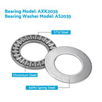 Thrust Needle Roller Bearing AXK2035 20x35x2mm for AS2035