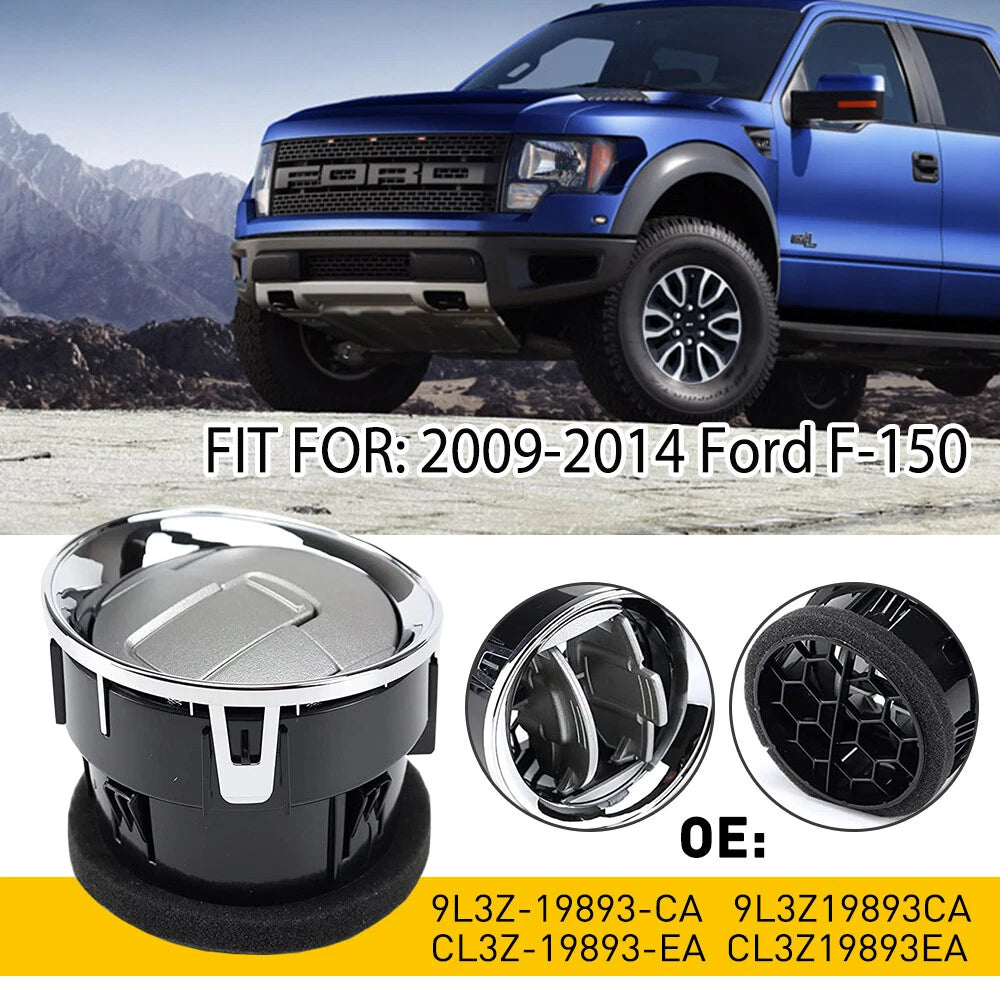 Chrome Dashboard Louver Air Vent for Ford F150 (2009–2014)