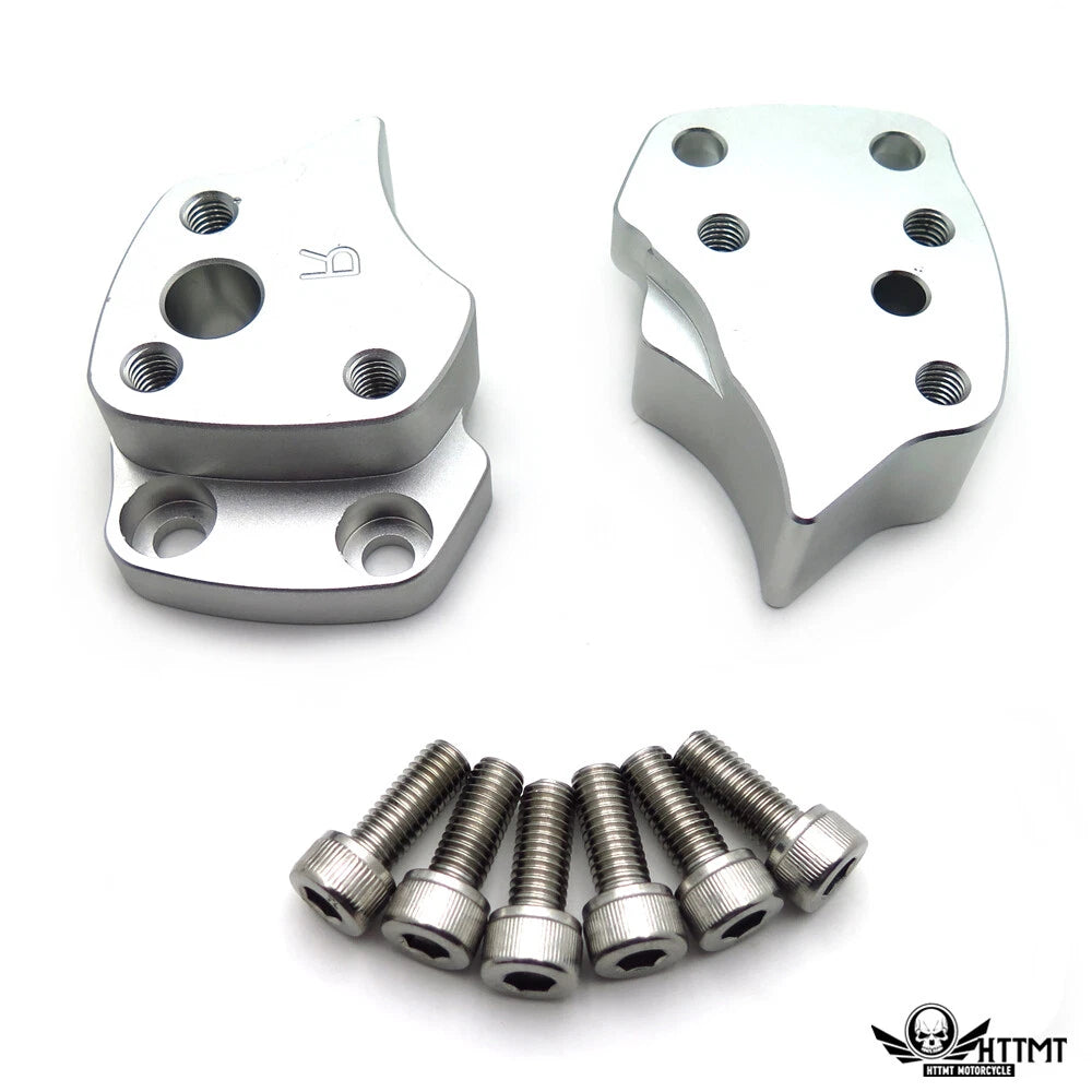 1 Inch Front Silver Handlebar Riser Spacers Kit for Yamaha FJR1300 (2001–2005)