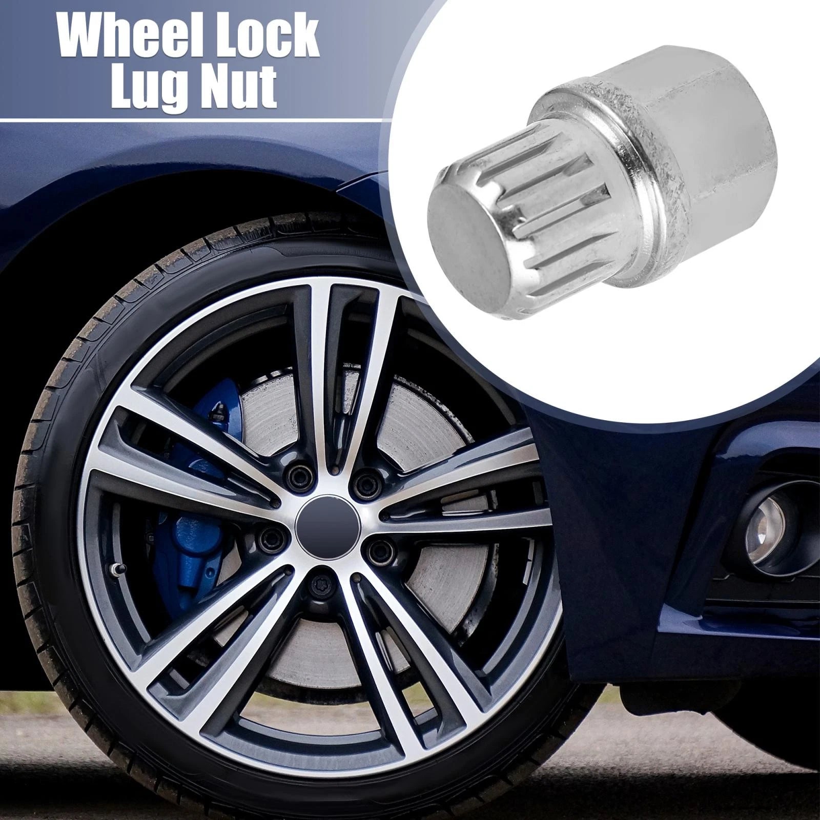 11/15PT Solid Auto Anti Theft Wheel Lock Lug Nut Screw Removal Key for BMW (2015–2023)