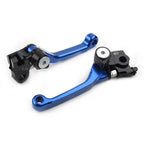 2X CNC Pivot Brake Clutch Levers for Honda CRF250R CRF450R (2007–2022) Blue