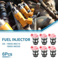 Set of 6 Fuel Injectors No.16600-88G10 for Nissan Pathfinder (1994–1995)