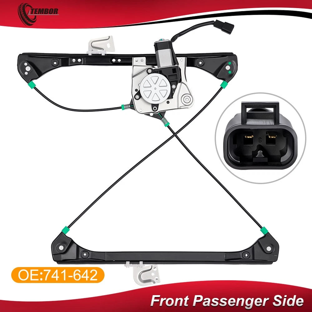 Front Right Power Window Regulator with Motor for Pontiac Grand Am (1999–2005)