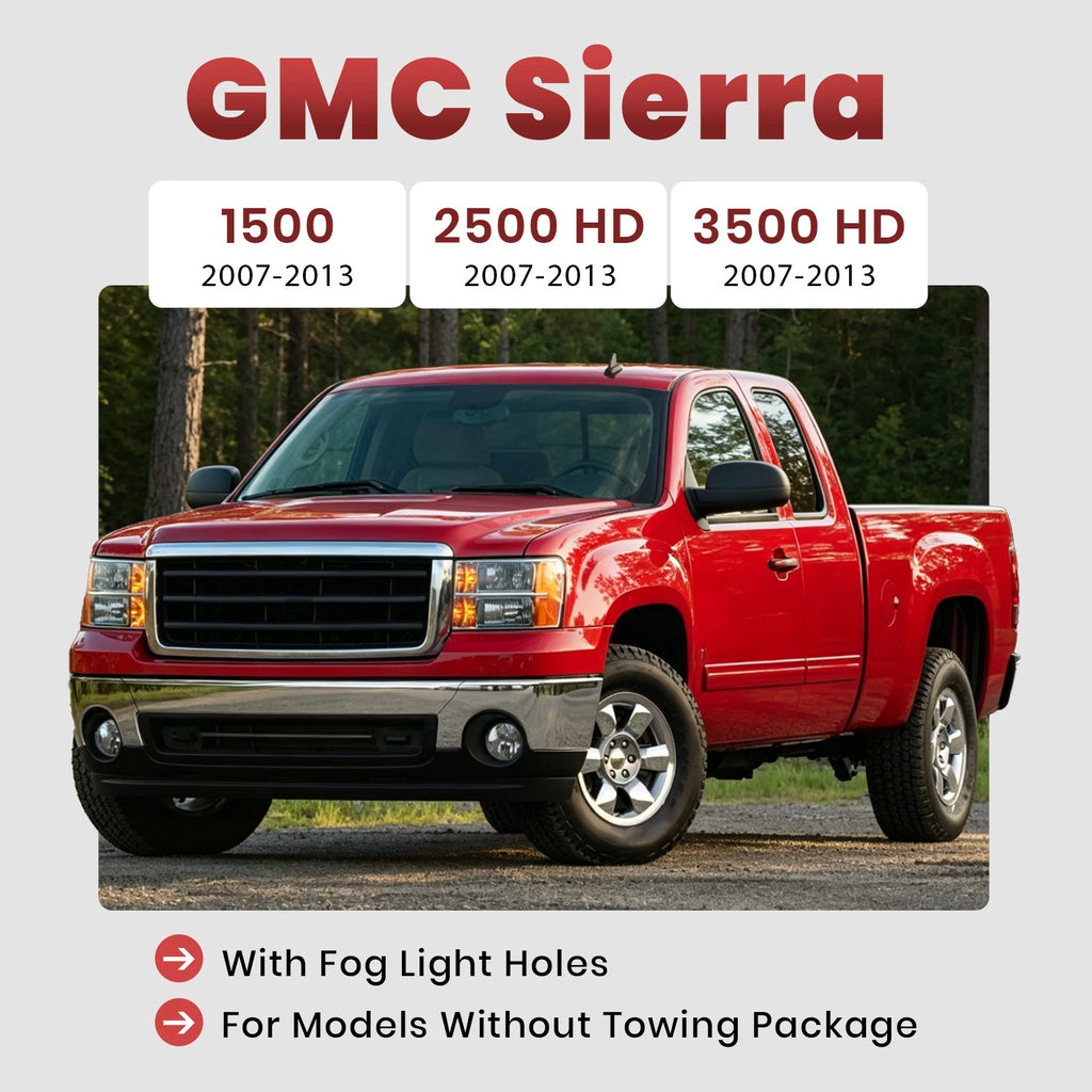 Chrome Front Bumper Face Bar for Sierra 1500 (2007–2013)