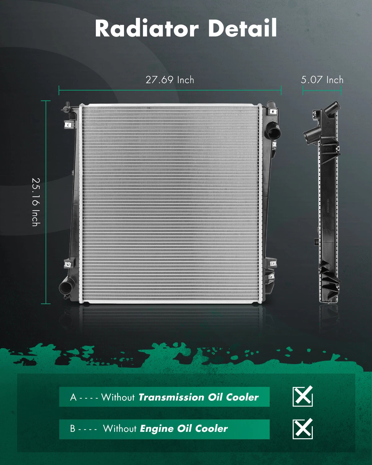 Radiator 2342 for Ford Explorer Mercury Mountaineer (2002–2005)