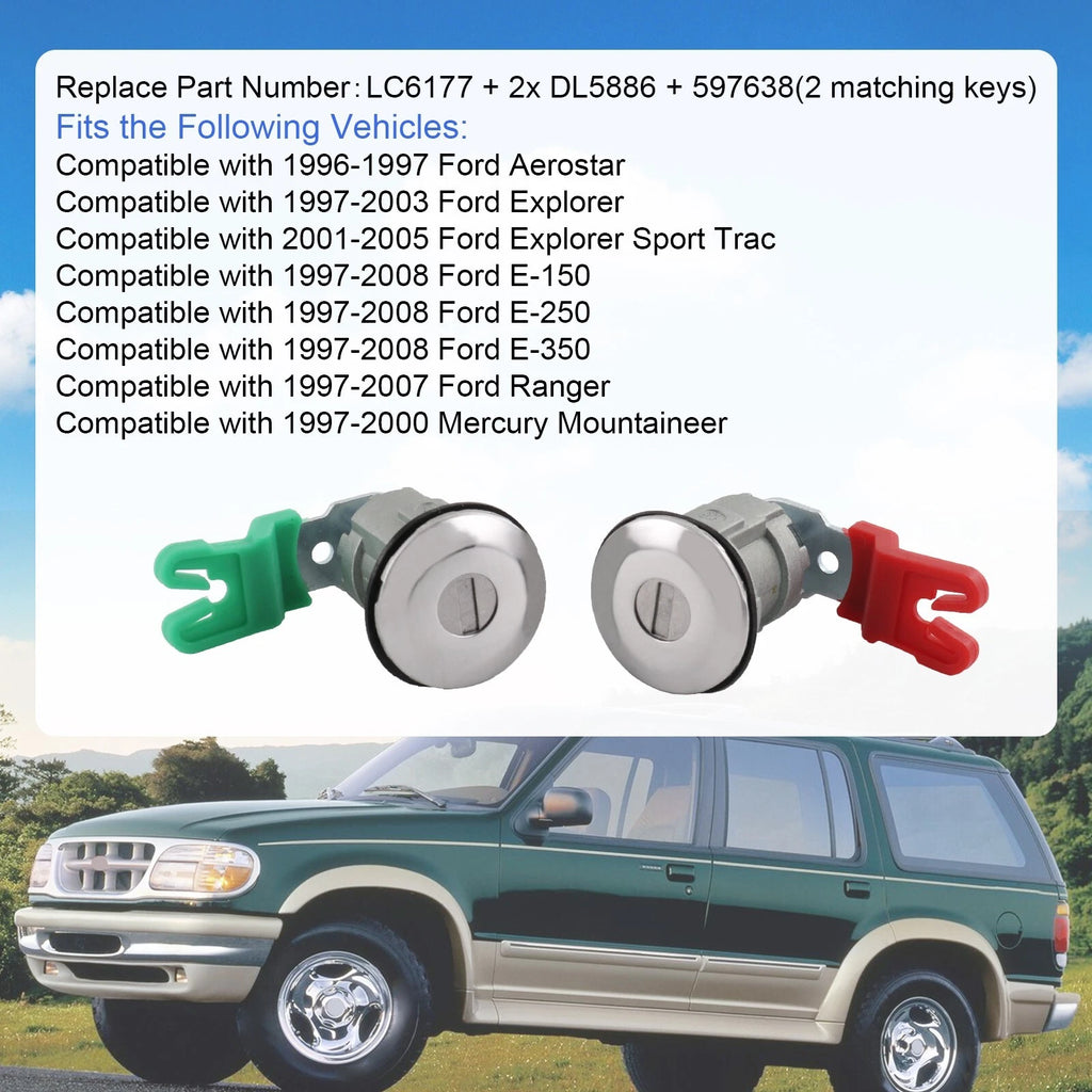 Ignition Switch Lock Cylinder & Door Lock Cylinders for Ford