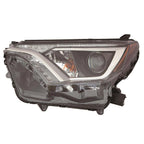 Replacement Driver Side Halogen Headlight Lens Housing for Toyota RAV4 (2016–2018)
