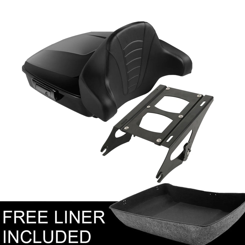 Trunk Backrest Pad Mount Rack for Harley Touring (2014–2025)