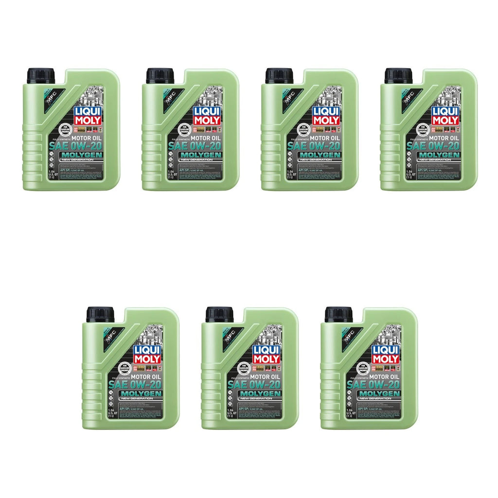 Set of 7 Liqui Moly Molygen 0W-20 Engine Motor Oil for (7L)