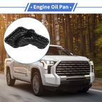 1 Pc Engine Oil Pan No.121020F010 for Toyota Tundra (2000–2006) Steel Black
