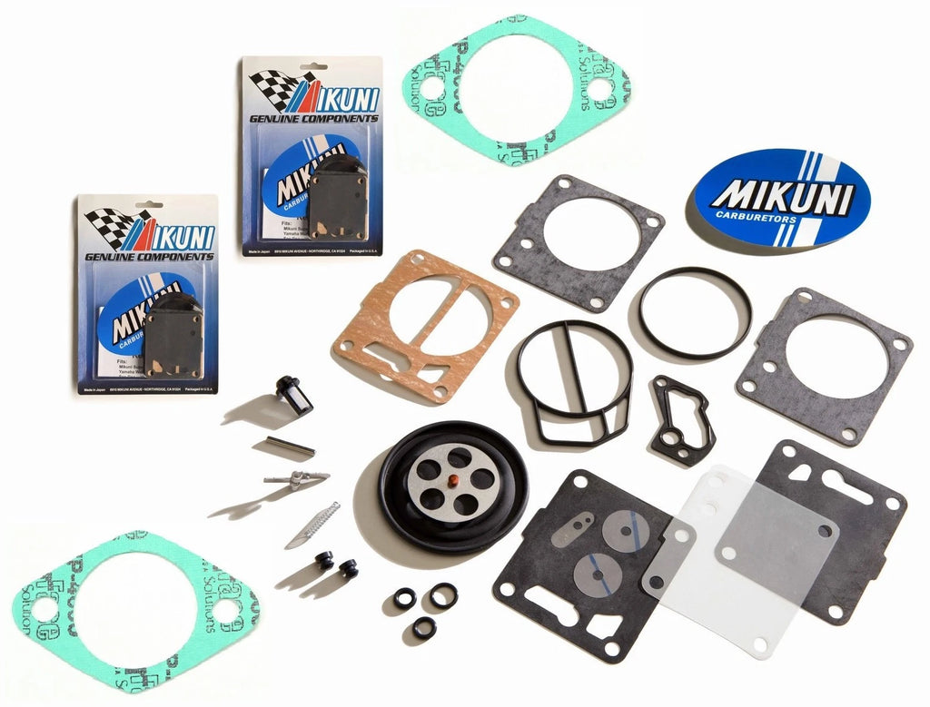 Mikuni Twin Carburetor Rebuild Kit & Base Gaskets for Sea Doo SPX XP (1990–1997)