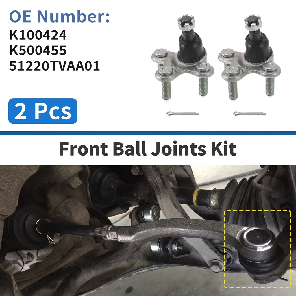 2 Pcs Front Lower Ball Joints for Honda Accord (2017–2022) No.K100424