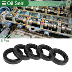 Set of 5 Oil Seal Rotary Shaft Seal NBR Rubber 24x35x7mm for Various Models