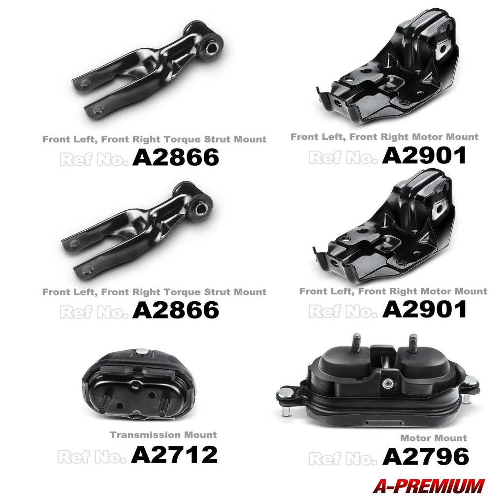 6X Engine Motor & Transmission Mount for Chevrolet Monte Carlo (1995-2005)