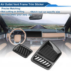 2X Air Condition Outlet Vent Trim Cover Frame for Hyundai Santa Fe (2013–2018)
