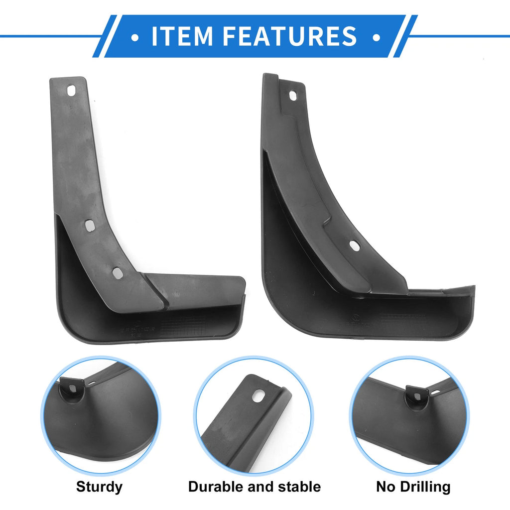 Set of 2 Front & Rear Mud Flaps for Volkswagen Passat B8 (2015–2019)