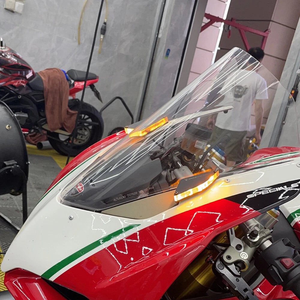 Front LED Turn Signal Lights for Ducati Panigale V4/S V4R V2 (2022–2023)