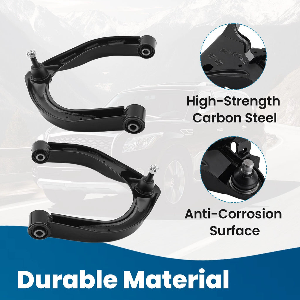 2X Front Upper Control Arms for Infiniti QX80 QX56 Nissan Titan Armada (2014–2019)