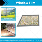 Rainbow Reflective Window Film Static Clings for Universal Fit