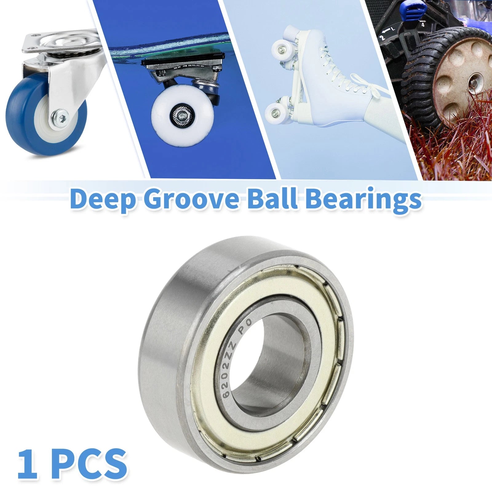 6202ZZ Deep Groove Ball Bearing for Scooter Skateboard Wheel (P0)