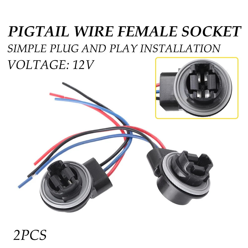 Pigtail Wire Female Socket for Universal Fit (3157 S)