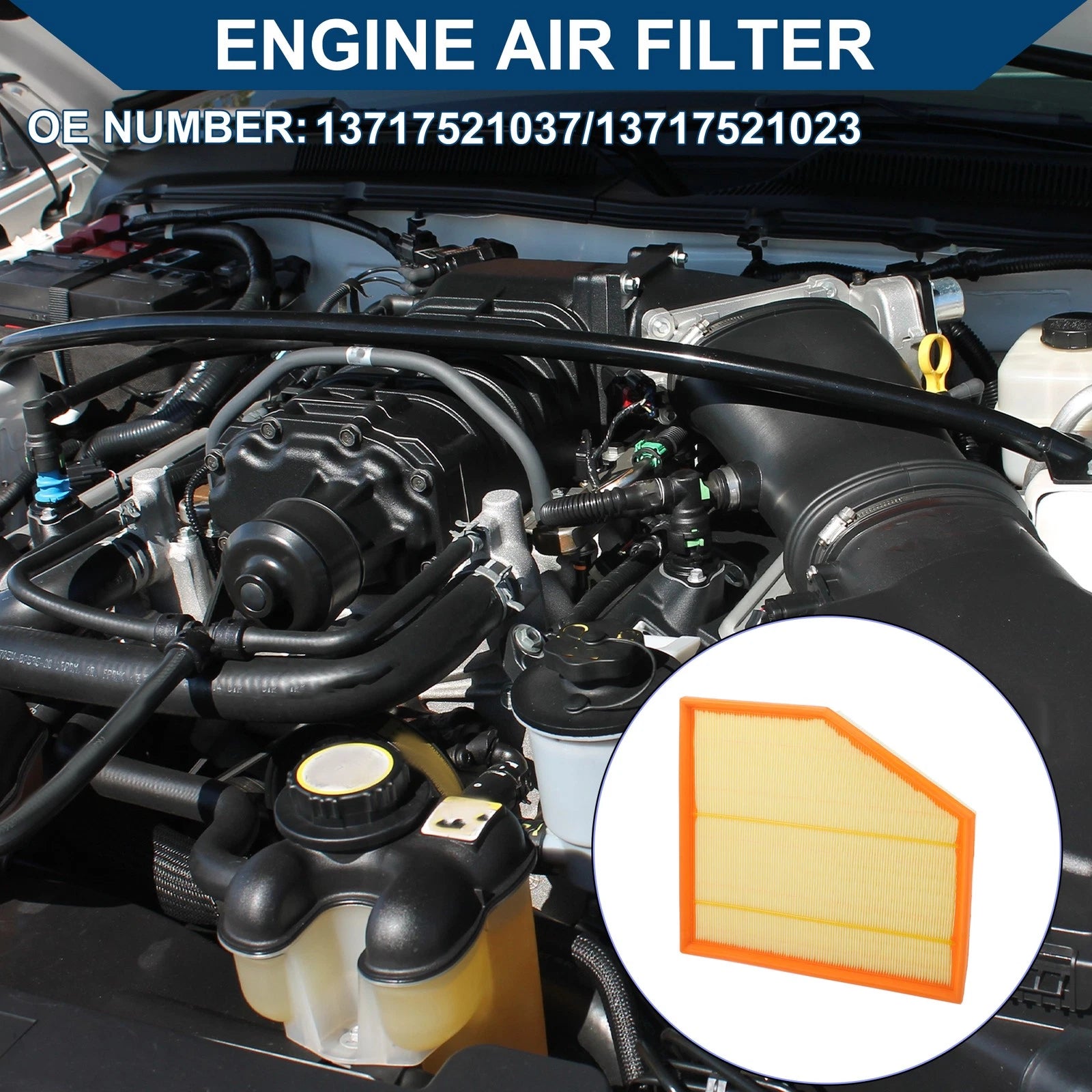 Engine Air Filter No. 13717521037 for BMW 545i (2004–2005)