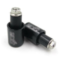 Black Bar Ends Set of 2 Rubber for Kawasaki Ninja ZX6R (1995–2012) ZX10R (2006–2007) ZX12 (2000–2005)