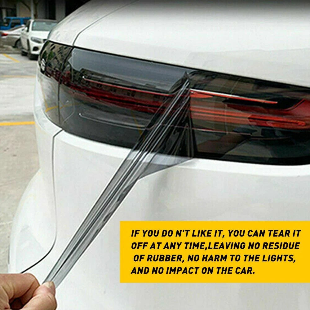 Headlight Lamp Tint Film for Universal Vehicles (12" x 72") Black